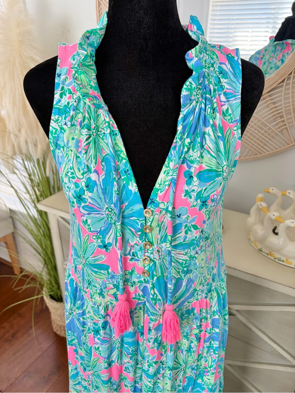 Lilly Pulitzer Malone Tropical Maxi Dress - Picture 3 of 9